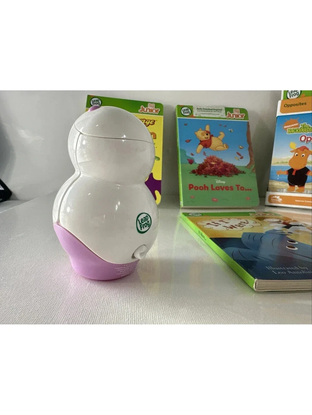 LeapFrog Tag Junior System Lot White Purple Reader 4 Books Bundle NEW SEALED